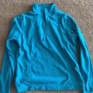 Blue fleece jacket